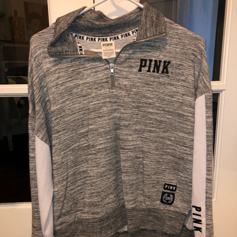 VS pink half zip
